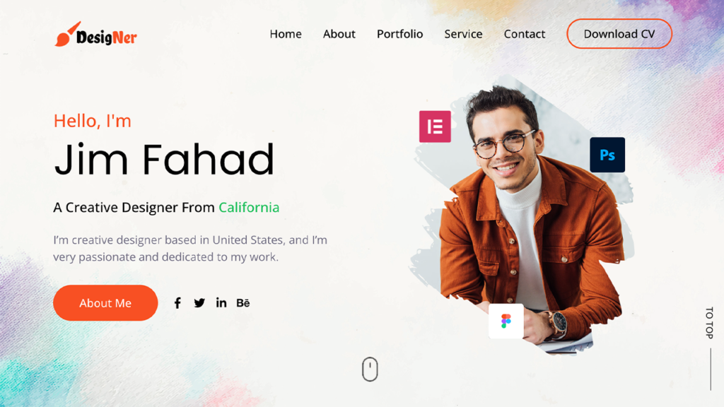 Designer – Creative Portfolio Elementor Template Kit – KitPapa