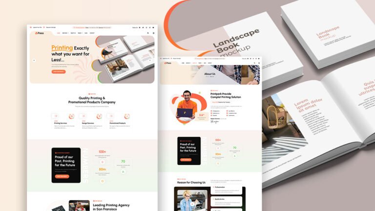 Press – Printing & Design Company Elementor Template Kit - KitPapa