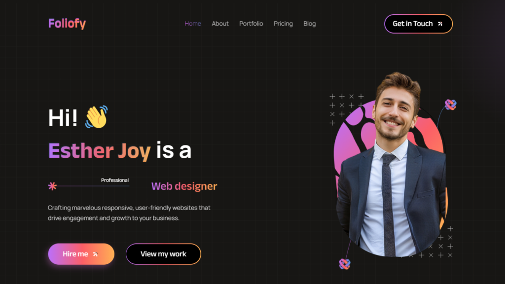 Foliofy – Personal Portfolio Website Elementor Template Kit - KitPapa