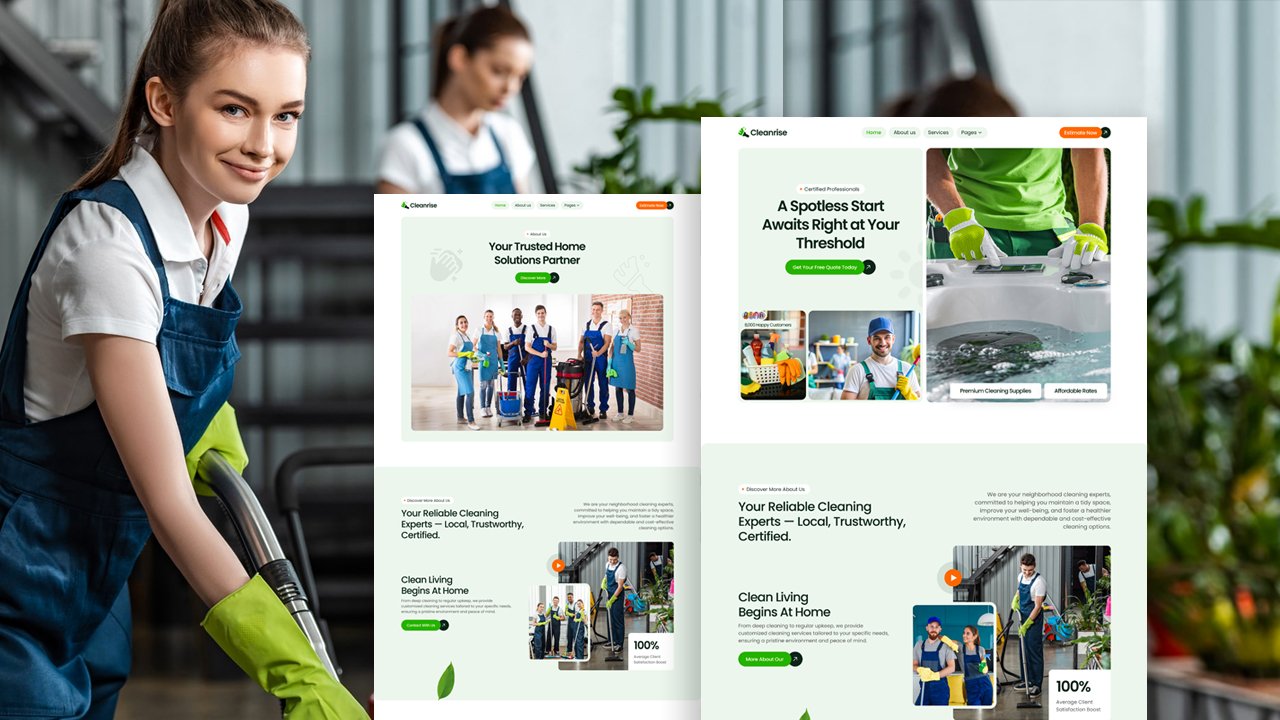 Cleanrise-Professional-Cleaning-Service-Elementor-Template-Kit